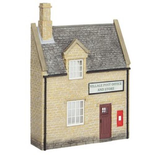 44-296 Bachmann Low Relief Honey Stone Post Office and Shop