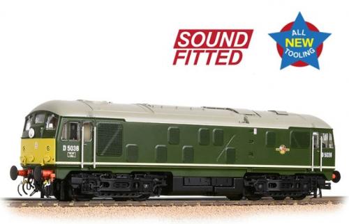 32-415SF Bachmann Class 24/0 D5036 Disc H/c BR Grn Sm Yel'w Pnls