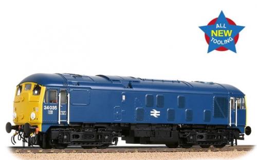 32-416 Bachmann Class 24/0 24035 Disc Headcode BR Blue