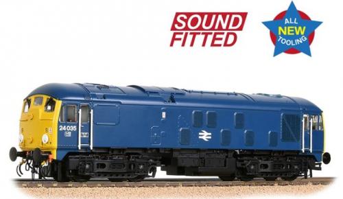 32-416SF Bachmann Class 24/0 24035 Disc Headcode BR Blue