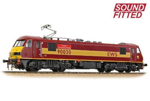 32-619SF Bacham  Class 90 90030 Crewe Locomotive Works EWS Sound