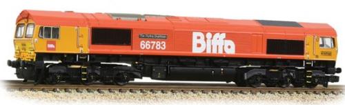 371-399 Graham Farish Class 66/7 66783 Flying Dustman Biffa Red