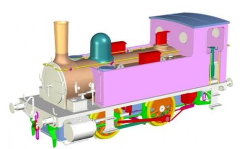 7S-018-004 Dapol B4 0-4-0T Dock Tank 30084 BR Early Crest