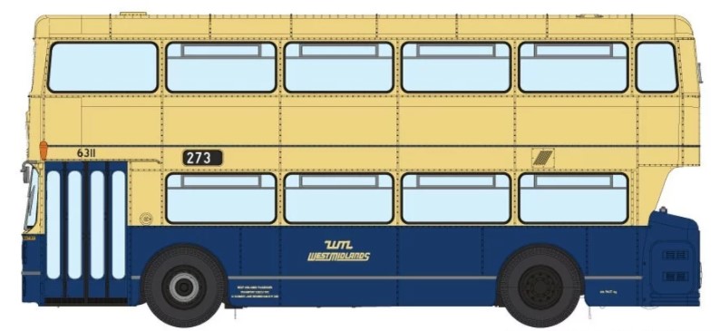 901001 Rapido West Midlands Fleetline 6311 - WMPTE Blue/Cream