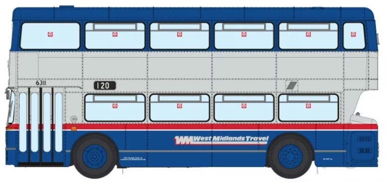 901015 Rapido West Midlands Fleetline #6909 - WMT Blue/Silver