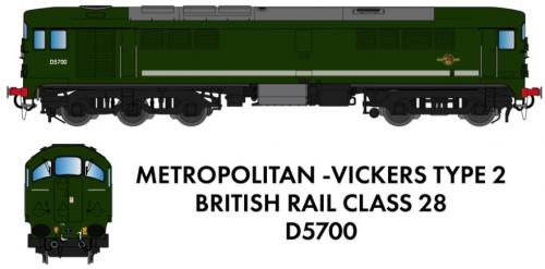 905007 Rapido Class 28 D5700 BR Green - DCC Ready