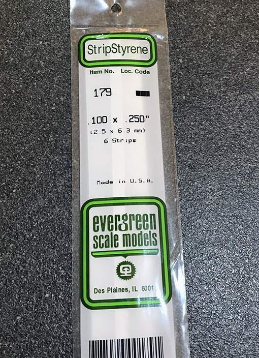 Evergreen .100x.250 strip