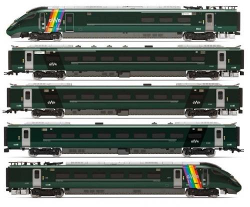 R3872 Hornby GWR, Class 800, Trainbow Train Pack - Era 11