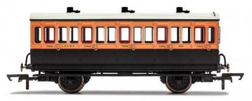 R40062A Hornby LSWR, 4 Wheel Coach, 3rd Class, 308 - Era 2