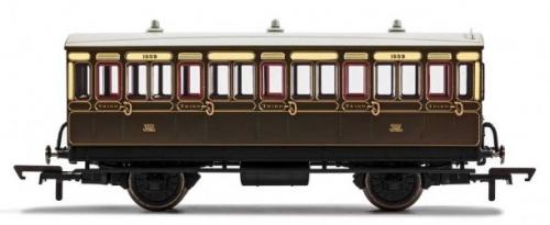 R40066 Hornby GWR, 4 Wheel Coach, 3rd Class, 1889 - Era 2/3