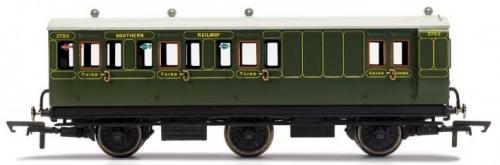 R40087 Hornby SR, 6 Wheel Coach, Brake 3rd Class, 3750 - Era 3