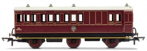 R40093 Hornby NBR, 6 Wheel Coach, Unclassed (Brake 3rd) 472