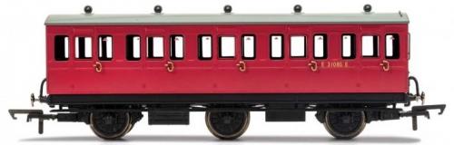 R40124A Hornby BR, 6 Wheel Coach, 3rd Class, Fitted Lights