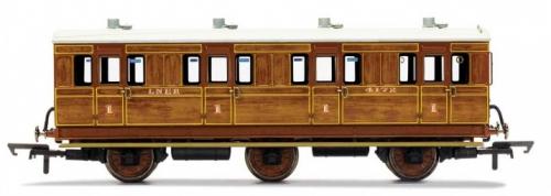 R40127 Hornby LNER, 6 Wheel Coach, 1st Class, Fitted Lights