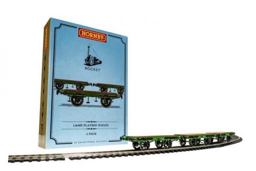 R60014 Hornby L&MR, Flat Bed Wagon Pack - Era 1