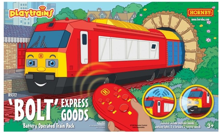 R9312 Hornby Bolt Express Goods Battery Operated Train Pack