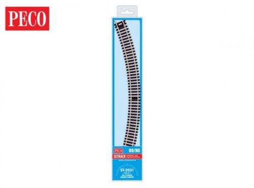 ST-2031 Peco No.3 Radius Double Curve, 505mm (19⅞in) radius 4PK